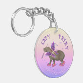 Fairy Capybara Magic Sleutelhanger (Voorkant Links)
