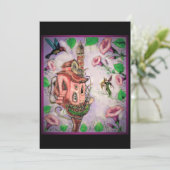 Fairy Castle met Hummingbird Bedankkaart (Staand voorkant)