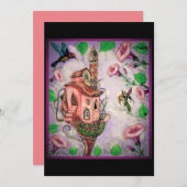 Fairy Castle met Hummingbird Bedankkaart (Voorkant / Achterkant)