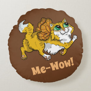 Fairy Cat me-Wow! Rond Kussen