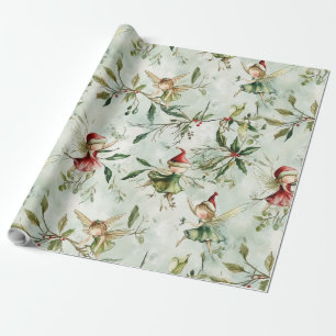 Fairy Christmas Wrapping Papers, grillig cadeau Cadeaupapier
