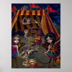 Fairy Circus ART PRINT fantasy faeries carnaval