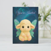 Fairy Critters™ Fairy Lammetje Kaart (Staand voorkant)