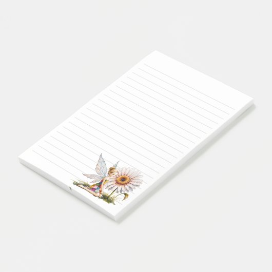Fairy & Daisy Design Gelinieerde 3M Post-it® Notit Notes (Schuin)