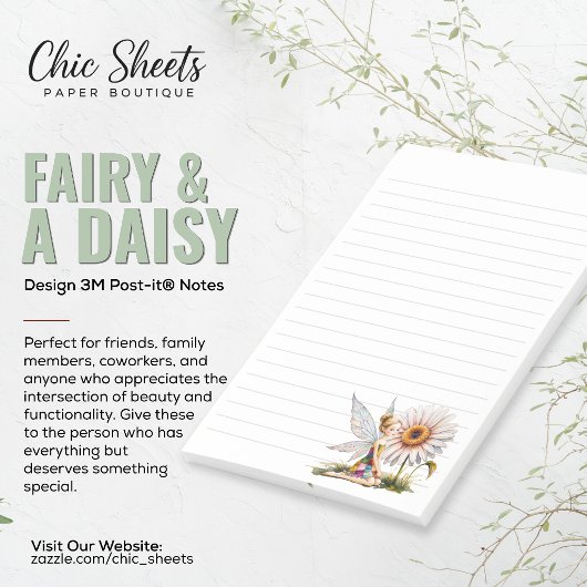 Fairy & Daisy Design Lignes Notes Post-it® 3M