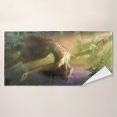 FAIRY DANSE DANS LA LUMIÈRE DE LA LIME (Serviette de bain)