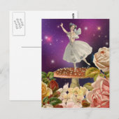 Fairy Dansend op een paddenstoel Briefkaart (Voorkant / Achterkant)