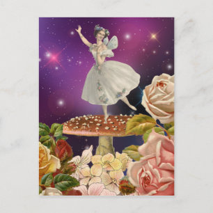 Fairy Dansend op een paddenstoel Briefkaart