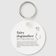 Fairy Dogmother Definitie Sleutelhanger, Hond Mum 
