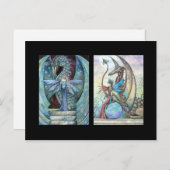 Fairy Dragon ACEO Kaarten van Molly Harrison (Voorkant / Achterkant)
