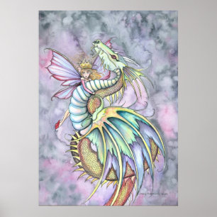 Fairy Dragon Poster Afdrukken op Molly Harrison