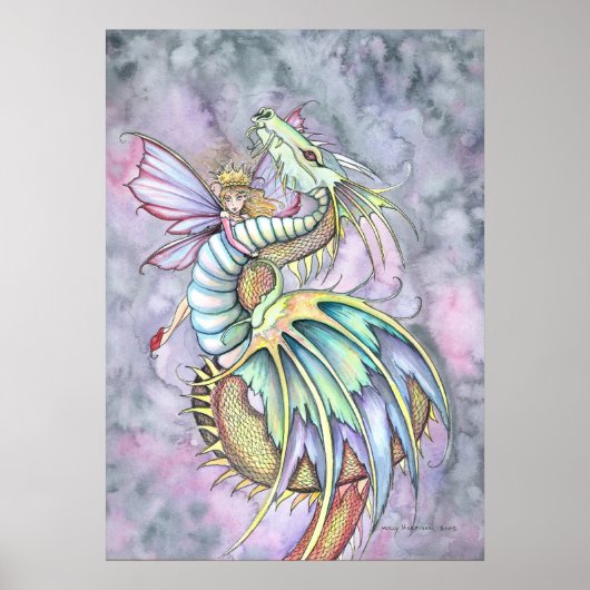 Fairy Dragon Poster Afdrukken op Molly Harrison (Voorkant)