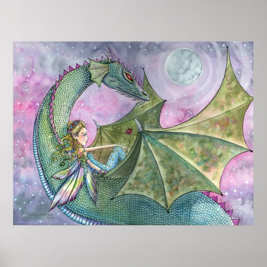 Fairy Dragon Posterprint door Molly Harrison Poster (Voorkant)