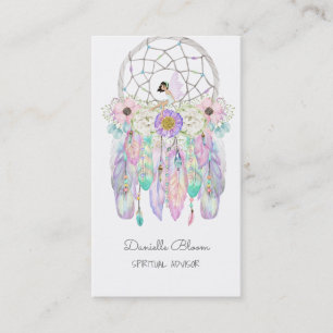 Fairy Dream Catcher Boho Arrows Feathers Visitekaartje