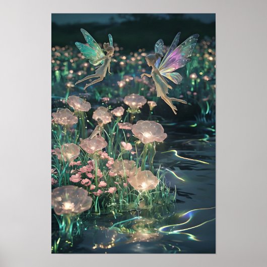 Fairy Dreamscape Wall Art Enchanted Fairies Poster (Voorkant)