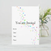 Fairy Dust Invitation Kaart (Staand voorkant)