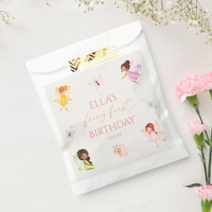 Fairy eerste betoverde feeën 1e verjaardagsfeest bedankzakje