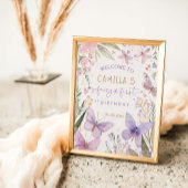 Fairy Eerste Verjaardag Meisje 1e Verjaardag Feest Poster