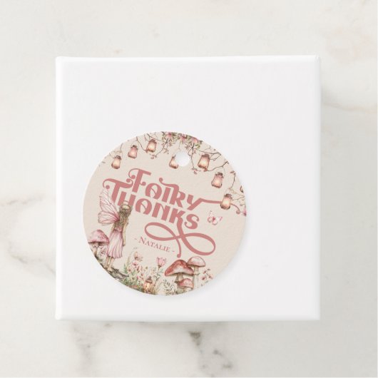 Fairy Eerste Verjaardagsfeest Thema Aangepast dank Bedankjes Labels (In situ)