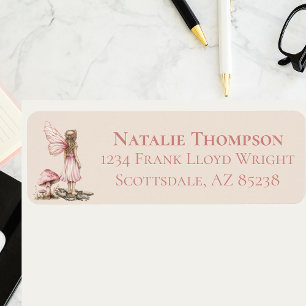 Fairy Eerste Verjaardagsfeestje Aangepast retourad Etiket