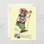 Fairy en Brier Roos Valentijn Feestdagenkaart (Voorkant / Achterkant)