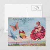 Fairy en Butterflies Keulen Ad Briefkaart (Voorkant / Achterkant)