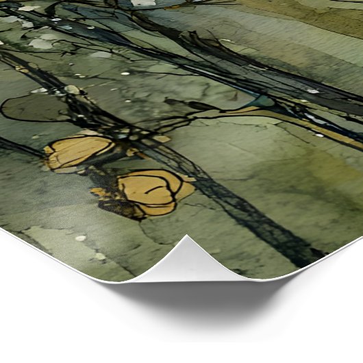 Fairy en Crescent Moon Perfect Poster (Hoek)