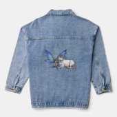 Fairy en Eenhoorn Fantasy Art Molly Harrison Denim Jacket (Achterkant)