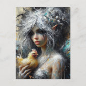 Fairy en haar Buff Chicken Briefkaart (Voorkant)