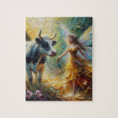 Fairy en haar Koe Legpuzzel (Verticaal)