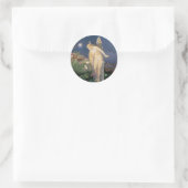 Fairy en Honey Bee Ronde Sticker (Tas)