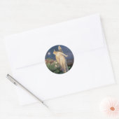 Fairy en Honey Bee Ronde Sticker (Envelop)