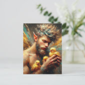 Fairy en zijn Buff Chicks Briefkaart (Staand voorkant)