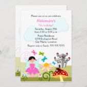 Fairy Enchanted Birthday Party Kaart (Voorkant / Achterkant)