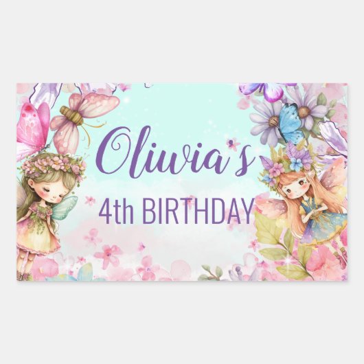 Fairy enchanted Forest sticker (Voorkant)