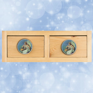 Fairy Fae Harp Candle Ocean Keramische Knop