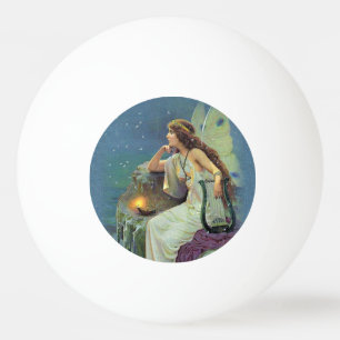 Fairy Fae Harp Candle Ocean Pingpongballen