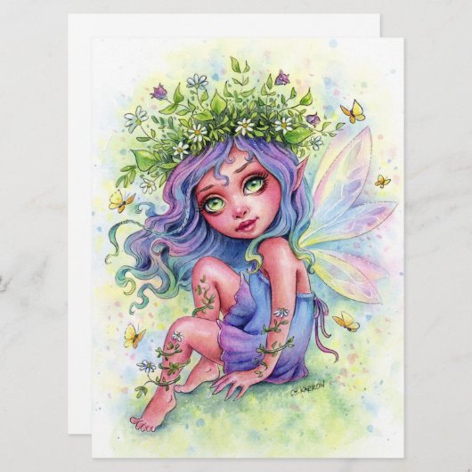 Fairy Fantasy Art Kaart (Voorkant / Achterkant)