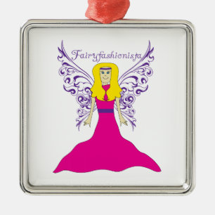 Fairy Fashionista Metalen Ornament