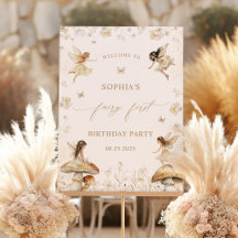 Fairy First Birthday Boho Welkom