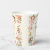 Fairy First Birthday Enchanted Garden Bright Papieren Bekers (Rechts)