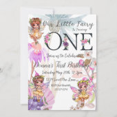 Fairy First Birthday Invitation (Devant)