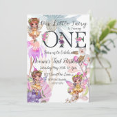 Fairy First Birthday Invitation (Debout devant)