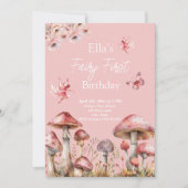 Fairy First Birthday Invitation (Devant)