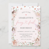 Fairy First Birthday Invitation (Devant)
