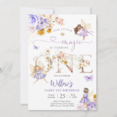 Fairy First Birthday Invitation (Devant)