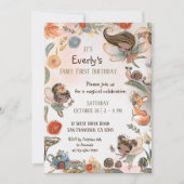 Fairy First Birthday Magical Party Kaart (Voorkant)