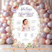 Fairy First Birthday Milestone Acrylic Welcome