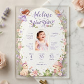 Fairy First Birthday Milestone Acrylic Welcome