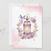 Fairy First birthday Party Invitation Kaart (Achterkant)